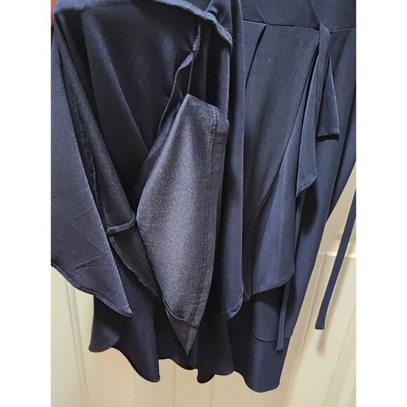 Jessica Howard Navy Blue Women's Wrap Dress Short Sleeve Size 12 Career - Picture 5 of 9